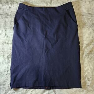A New Day Navy Pocket Pencil Skirt Size 12